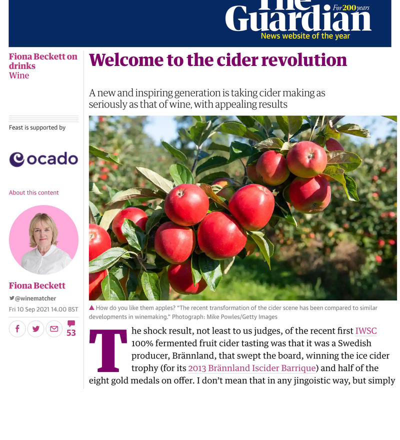 The Guardian - Welcome to the Cider Revolution