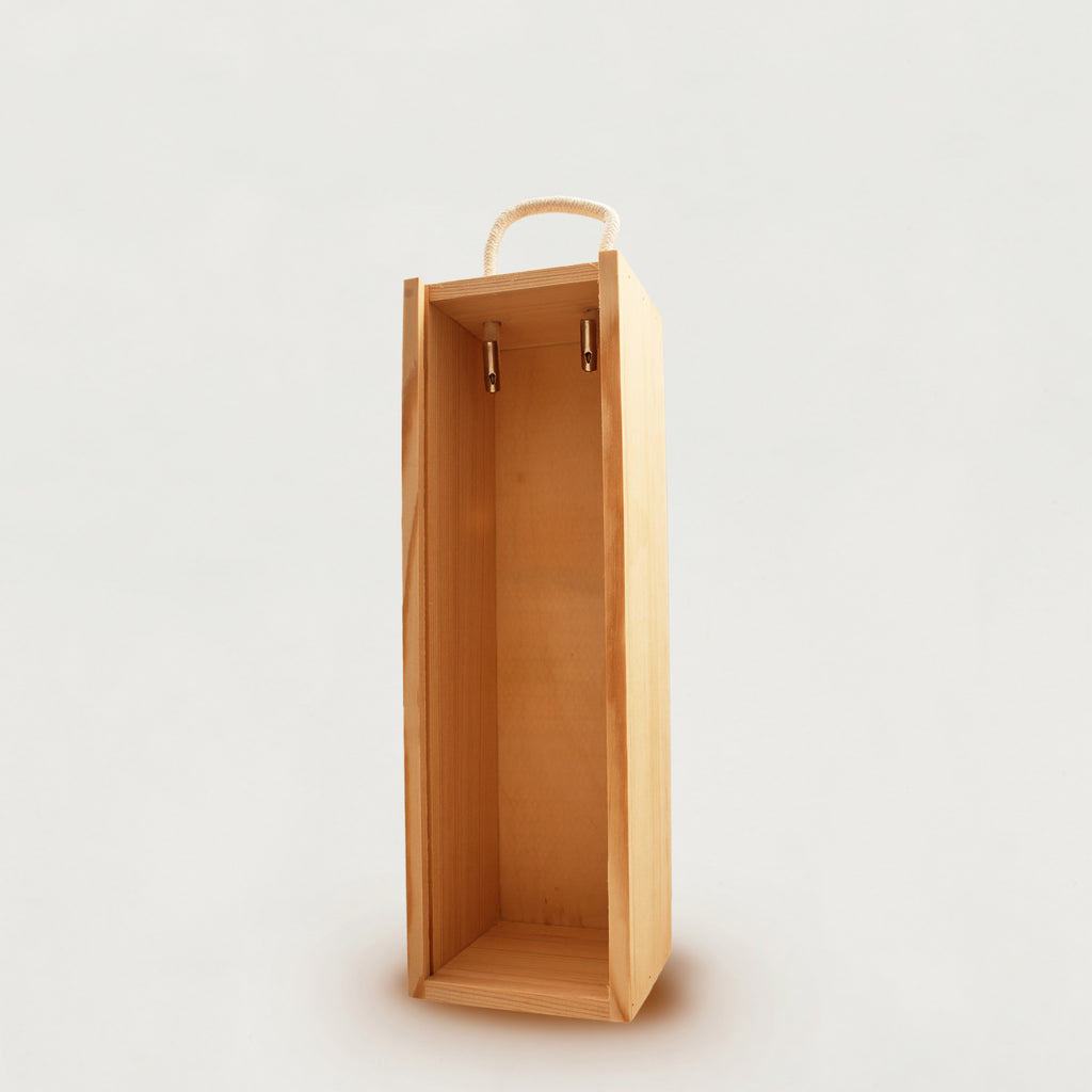 Wooden Box For One 750ml Bottle