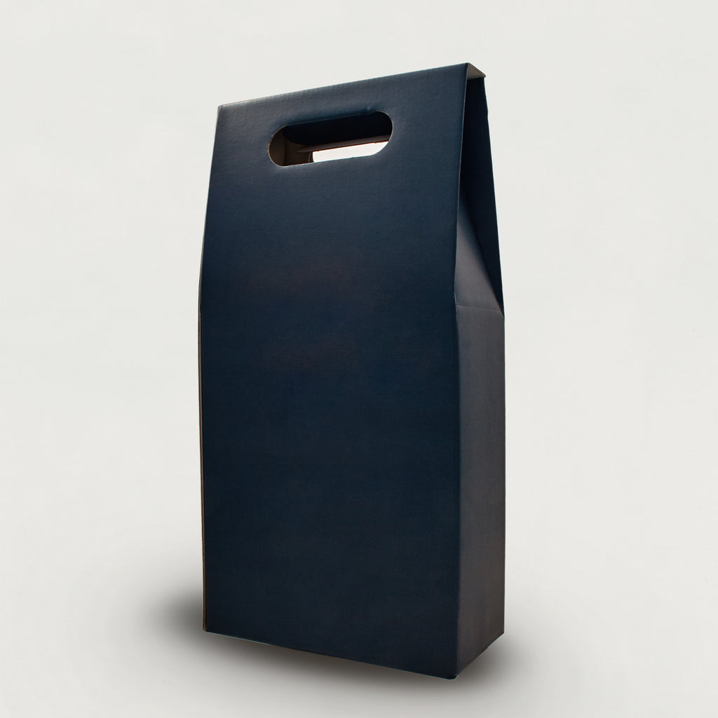 Blue Card Gift Box For Two 750ml Bottles